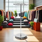 Chrome Revolving Tie and Belt Rail