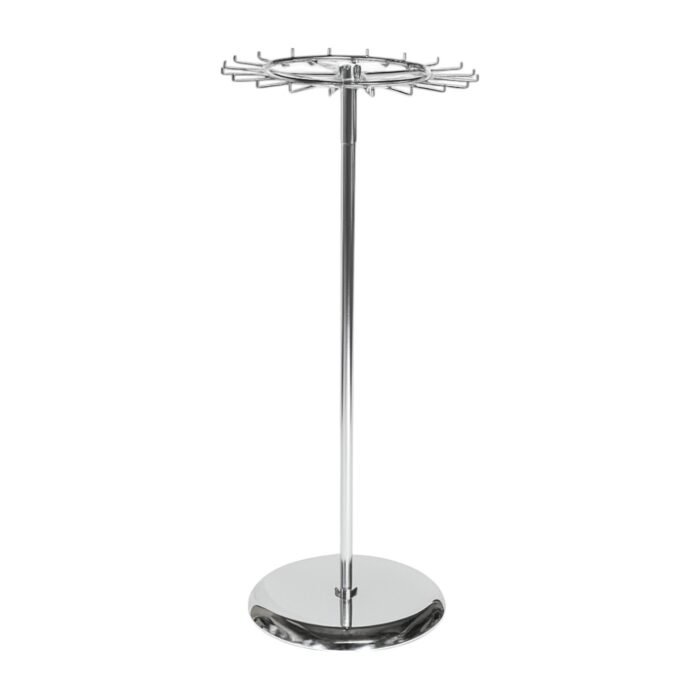 Chrome Revolving Tie and Belt Rail