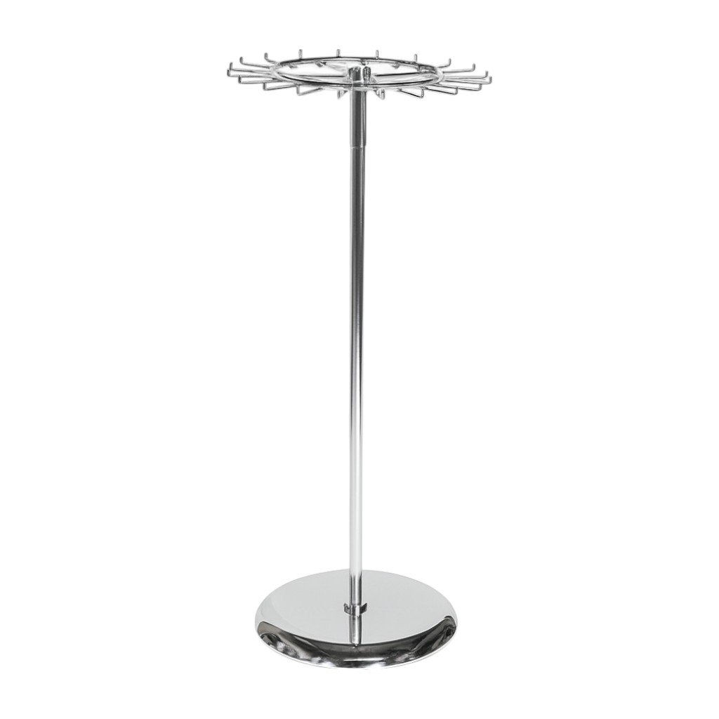 Chrome Revolving Tie and Belt Rail