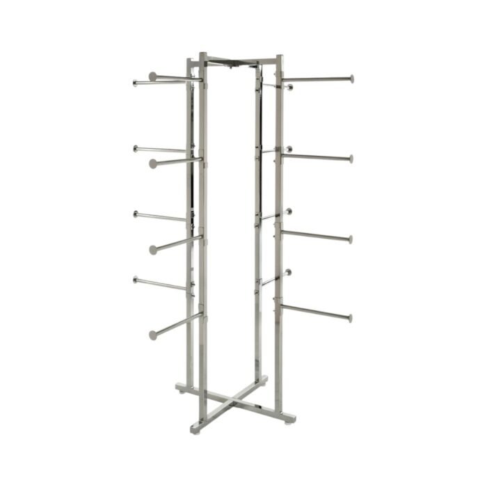 Chrome Lingerie Display Tower