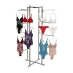 Chrome Lingerie Display Tower