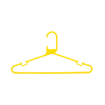 Strong Adult Yellow Plastic Hangers