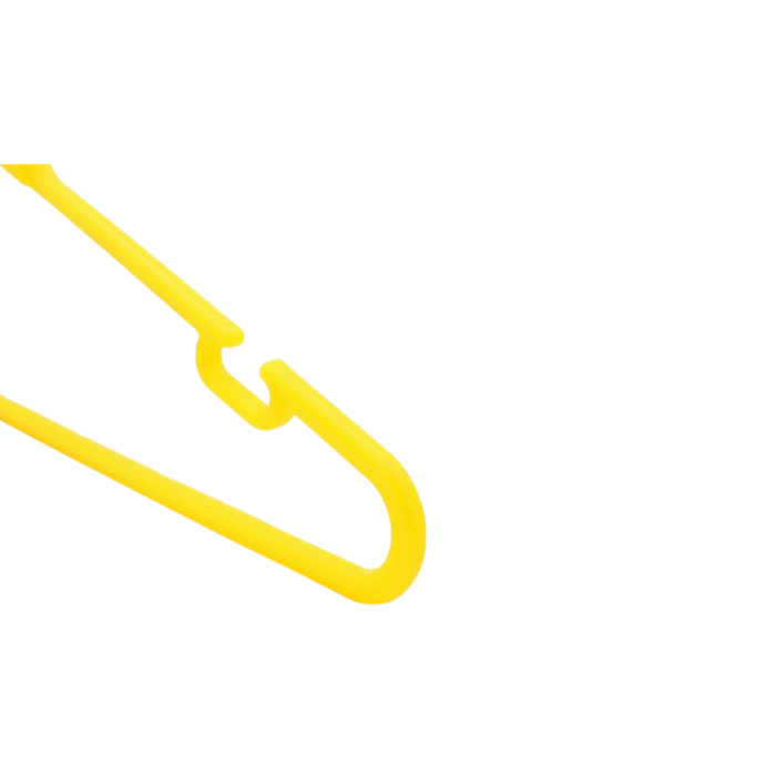 Yellow Plastic Hangers Shoulder Notches