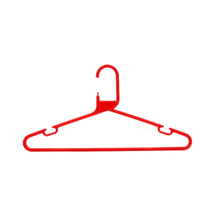 Strong Adult Red Plastic Hangers