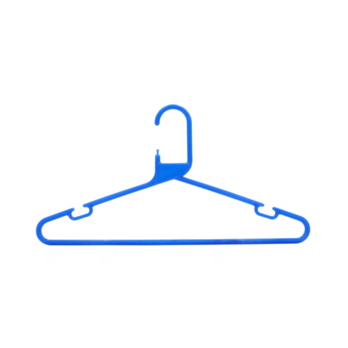 Strong Adult Blue Plastic Hangers