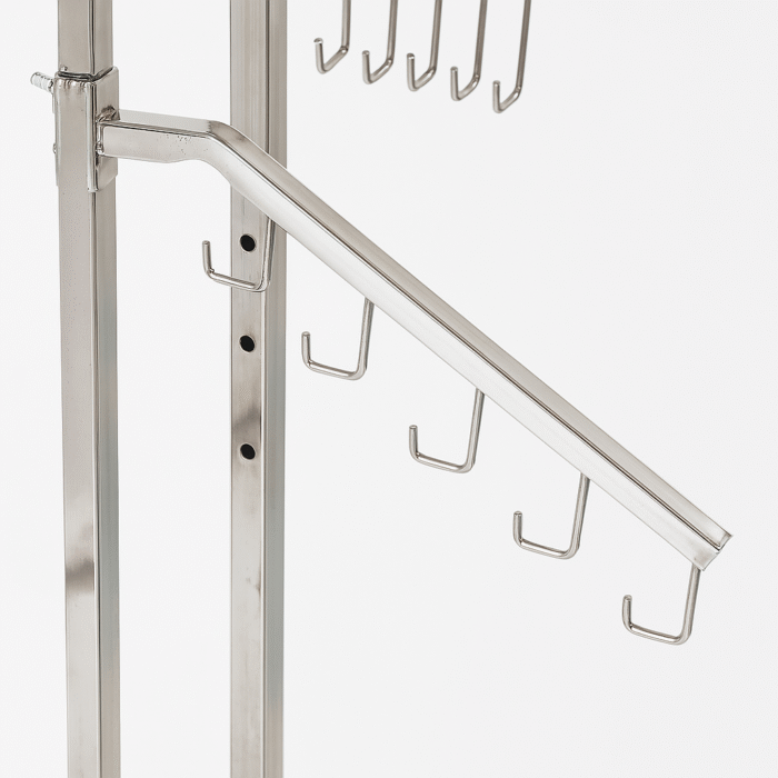 Chrome Two Tier Bag Display Stand