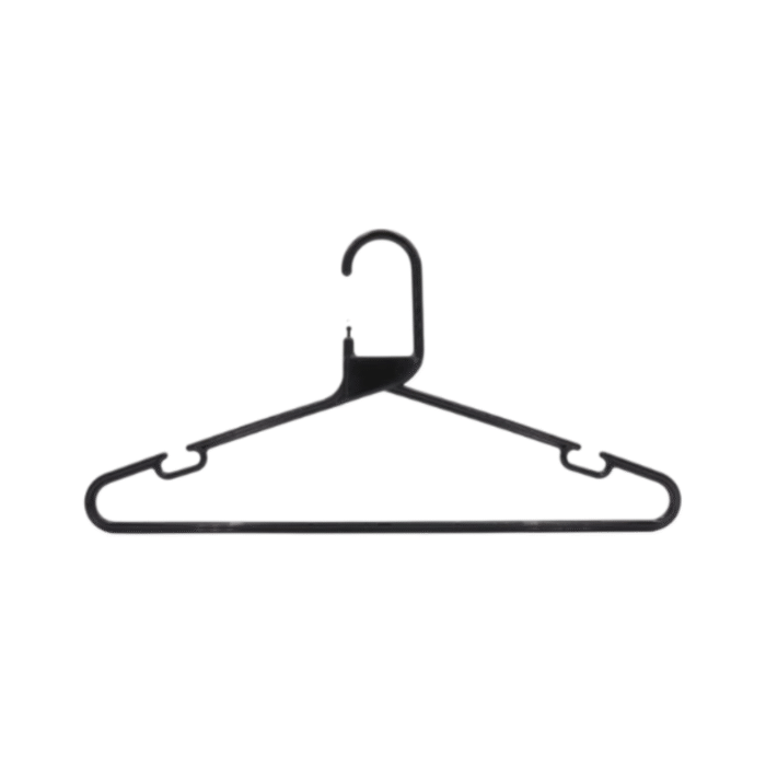 Strong Adult Black Plastic Hangers