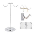 chrome hand bag display stand