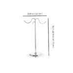 chrome hand bag display stand