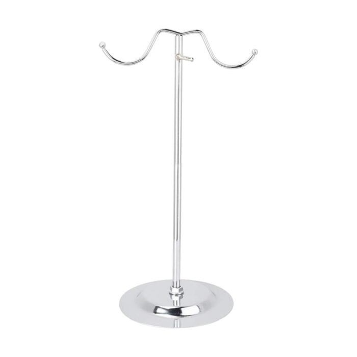 chrome hand bag display stand