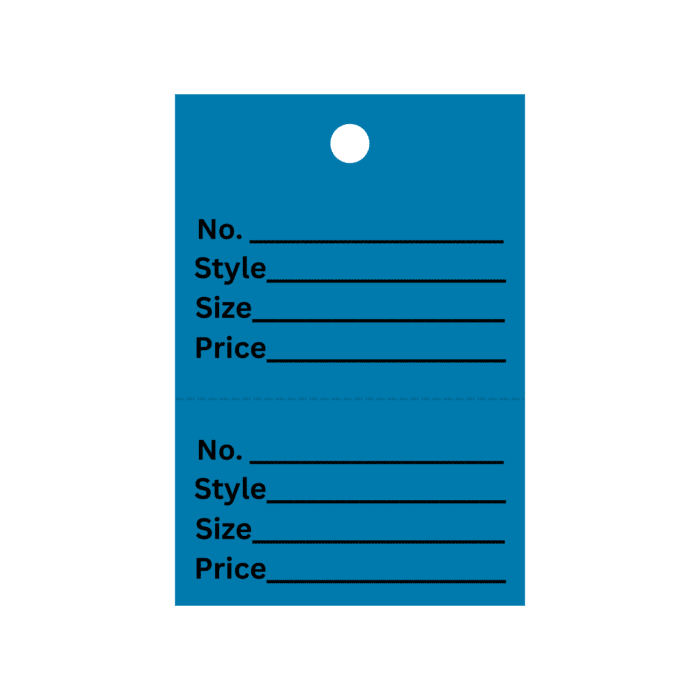 40x62mm unstrung pastel perforated stock ticket Blue-Box 1000