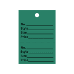 40x62mm unstrung pastel perforated stock ticket Green-Box 1000