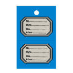 40x63mm Unstrung Perforated Stock Ticket Yellow-box 1000