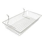 24"x12"x4"wire Basket for Mesh Panel(grid Panel) and Slatwall