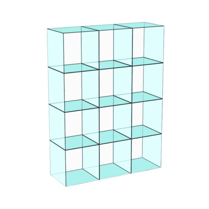 Cube 12 Glass Display