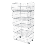 Wire Dump Basket Zinc – 48cmx48cmx78cm