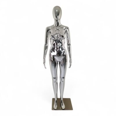 High Quality Luxury Chrome Silver Female Mannequins FE-7S