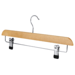 Natural Wooden Trouser Skirt Clip Hanger - 36cm
