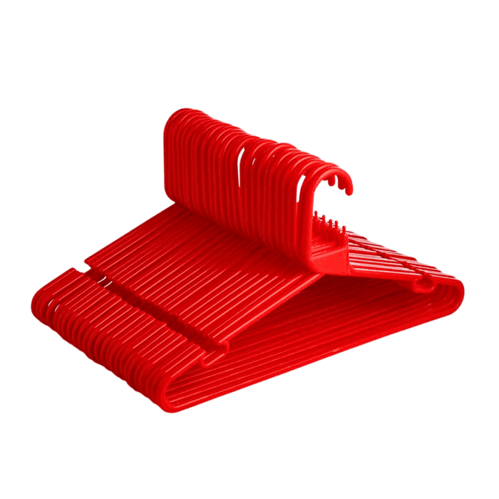 Red Plastic Hangers (Box Of 100)