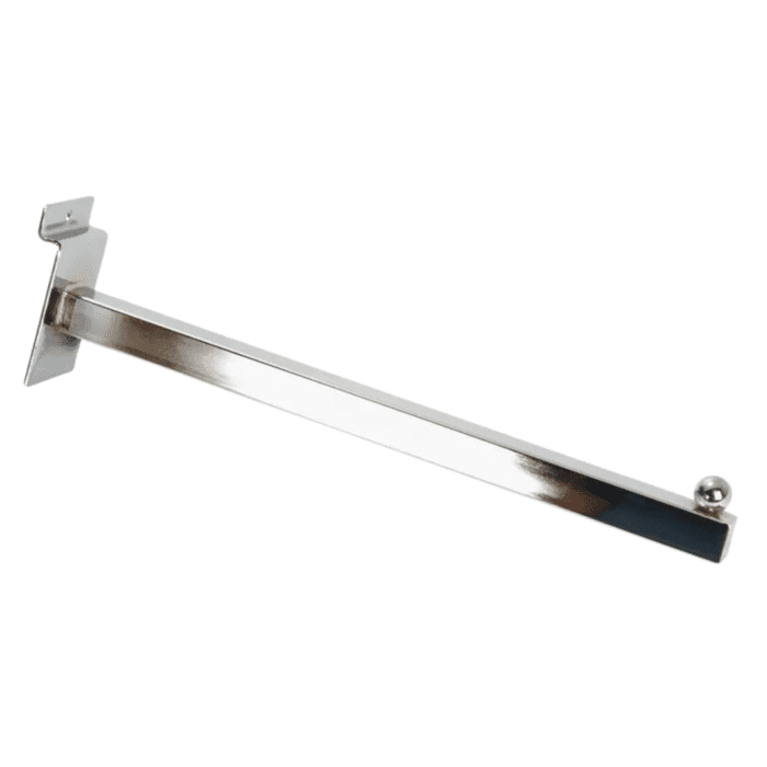 Straight Square Arm for Slatwall – 300mm
