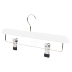 White Wooden Clothes Hangers With Peg – 36cm