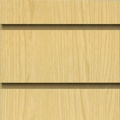 Ash slatwall board panels 18mm MDF with 100mm centres for retail displays