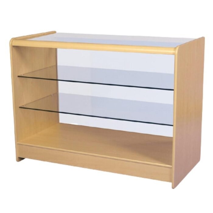 Till Block With Lock 900 x 600 x 600mm - Black Full Glass Showcase 1200 x 600 x 900mm – Maple Full Glass Showcase 1800 x 600 x 900mm – Maple