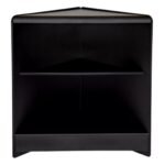 Open Corner Counter With Shelf - Black