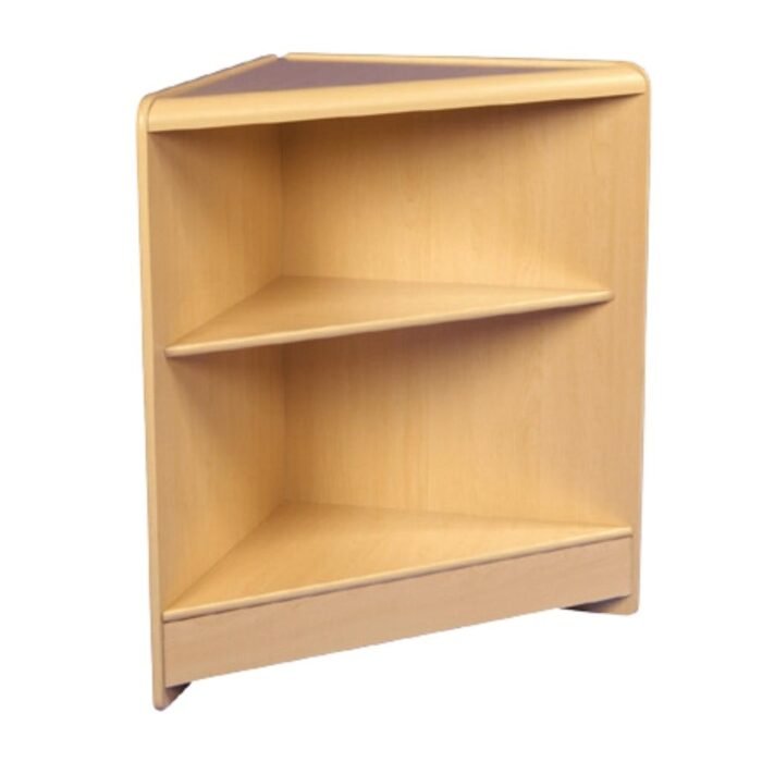 Open Corner Counter With Shelf – Maple