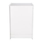 till block with lock white - back