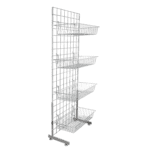 4ft x 2ft Mesh Panel(Grid Panel) (Grid Panel) Single Sided Basket Stand Unit