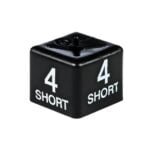 White on Black Size Cubes '4 short'