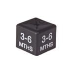 'Age 3-6m' Size Cubes - Black