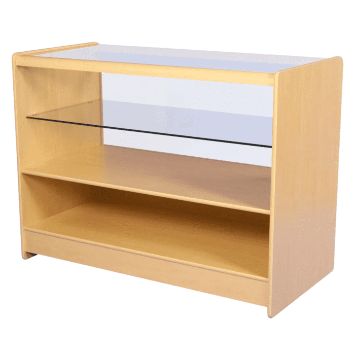 Half Glass Showcase 1200 x 600 x 900mm – Maple Half Glass Showcase 1800 x 600 x 900mm – Maple