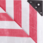 Red White Striped Tarpaulins (170gsm)
