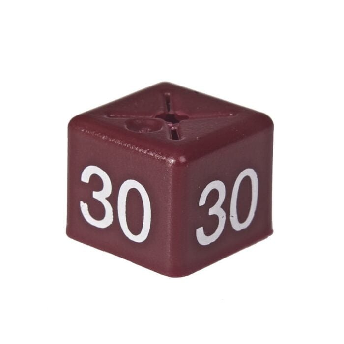 'Size 30' Size cubes - Maroon