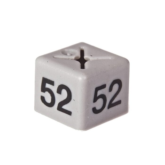 Size Cubes 52 - Grey (Pack 50)