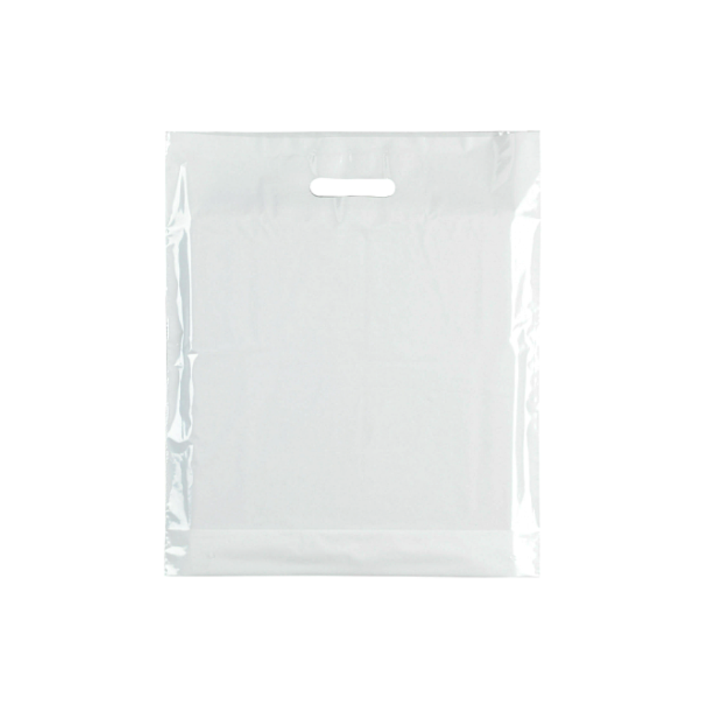 Small Plastic white carrier bags – bulk plain white carrier bags for retail and events
