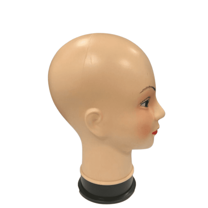 Durable Plastic Tall Dummy Female Head Display E2