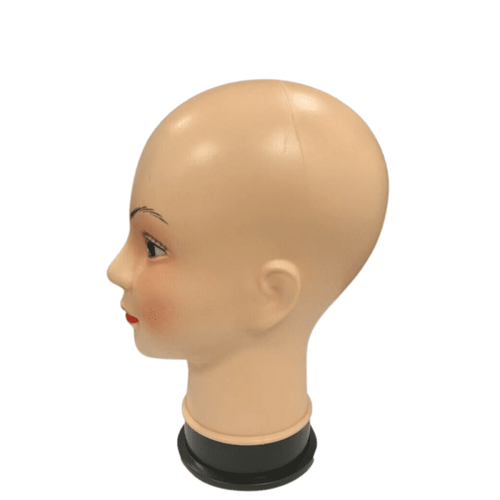 Durable Plastic Tall Dummy Female Head Display E3