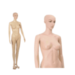 Full Body Female Mannequin With Metal Base Plastic Realistic Display Head Turns – F10