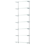 Chrome Wire Corner Shelf Unit | 4 Shelves 900mm x 450mm x 450mm Unit
