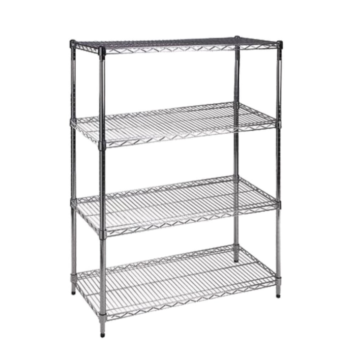 Chrome Wire Shelf Unit