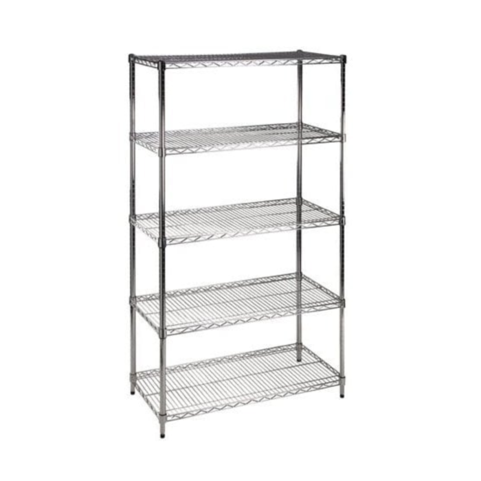 Chrome Wire Shelf Unit