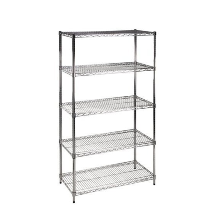 Chrome Wire Shelf Unit