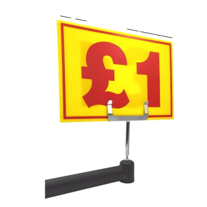 Yellow and Red Correx Market Price Sale Card Sign Board Double-Sided and Waterproof