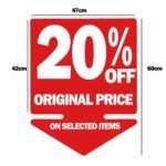 Red SALE Double-Sided Hanging Sign
