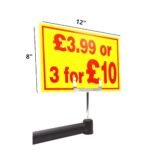 Yellow and Red Correx Market Price Sale Card Sign Board Double-Sided and Waterproof