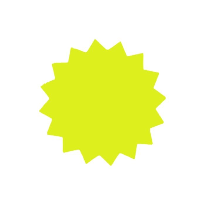 Star-Shaped Fluorescent Card Packs - Coloured Assortment