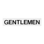 White/Black Self-Adhesive Signage-GENTLEMEN